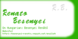 renato besenyei business card