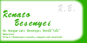 renato besenyei business card